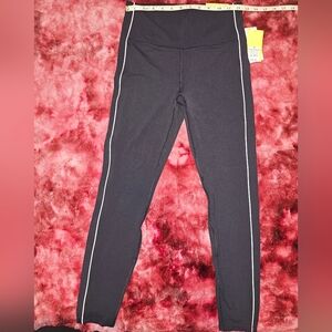 All in Motion Black Leggings with White Trim